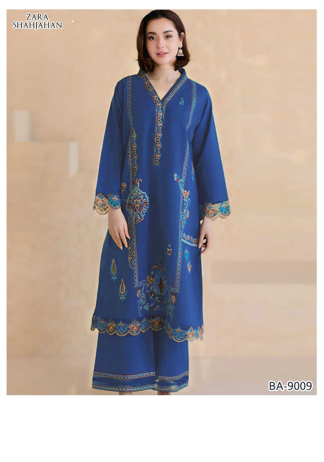 Women’s Winter Collection – MIX Brand Dhanak Embroidered 2PC Suit with Dyed Trouser