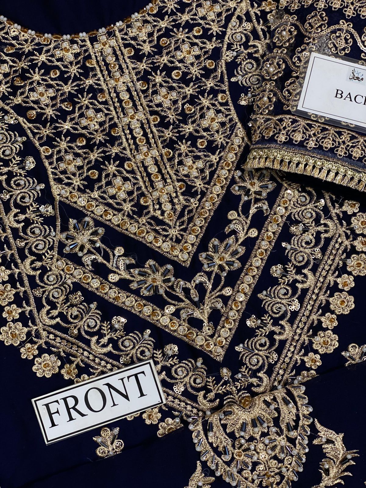 Asim Jofa Chiffon Embroidered Hand Embellished Luxury Unstitched 3PC Suit – Noor Mart