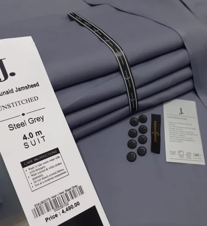 Men’s Unstitched Wash & Wear Plain Suit | All Season Collection