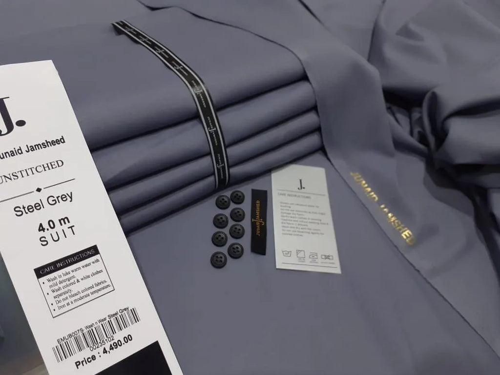 Men’s Unstitched Wash & Wear Plain Suit | All Season Collection