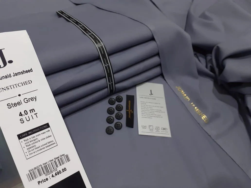 Men’s Unstitched Wash & Wear Plain Suit | All Season Collection