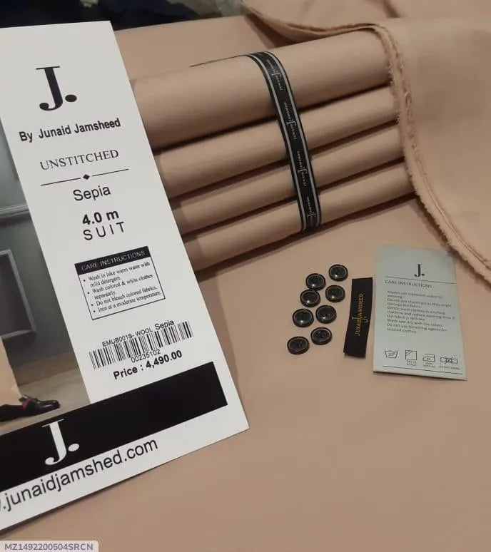 Men’s Unstitched Wash & Wear Plain Suit | All Season Collection