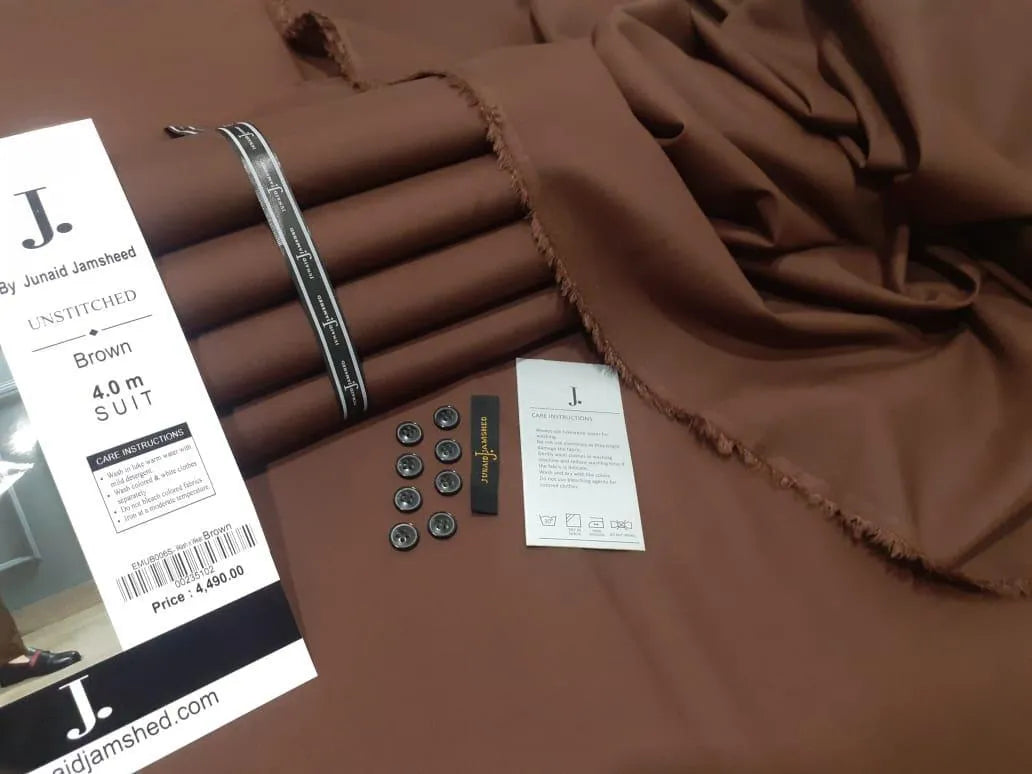 Men’s Unstitched Wash & Wear Plain Suit | All Season Collection