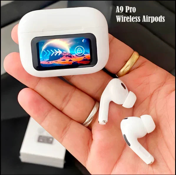 A9 Pro Earbuds Ancenc Dauble Dark Tuch Screen Display Noise Reduction Wireless Earbuds