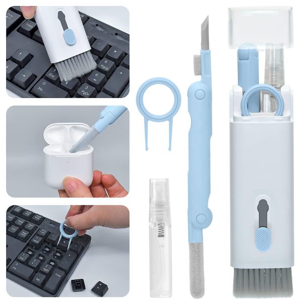 7 In 1 Computer Keyboard Cleaner Brush Kit Earphone Cleaning Pen For Headset Keyboard Cleaning Tools Cleaner Key-cap Puller