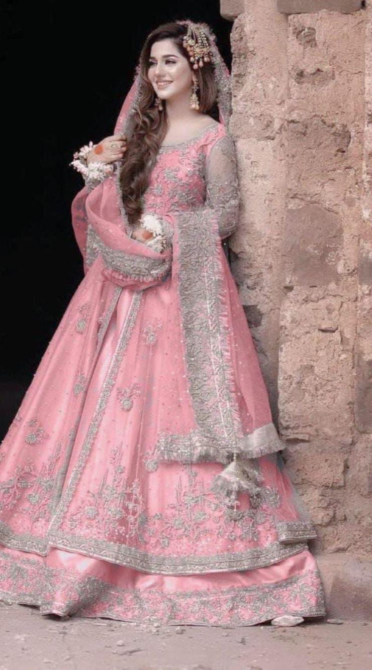 Kashee Bridal Net Maxi Embroidered Luxury Unstitched 3Pc Suit