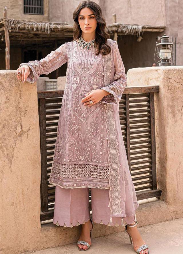 Gulaal Organza Embroidered Formal Unstitched 3Pc Suit