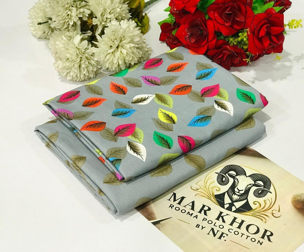 2 Pcs Floral Digital Printed Shirt & Trouser Collection – Micro Polo Cotton