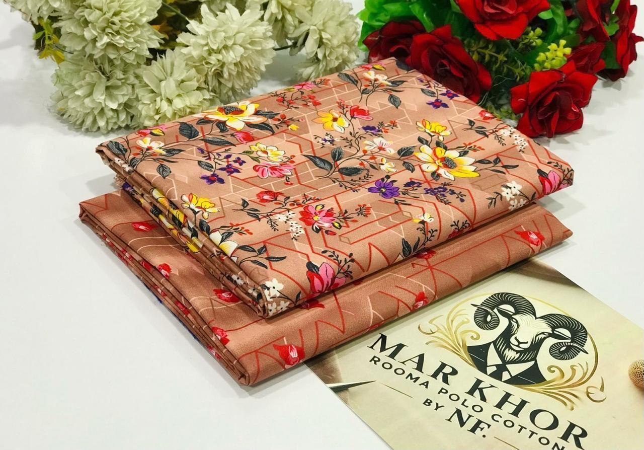 2 Pcs Floral Digital Printed Shirt & Trouser Collection – Micro Polo Cotton