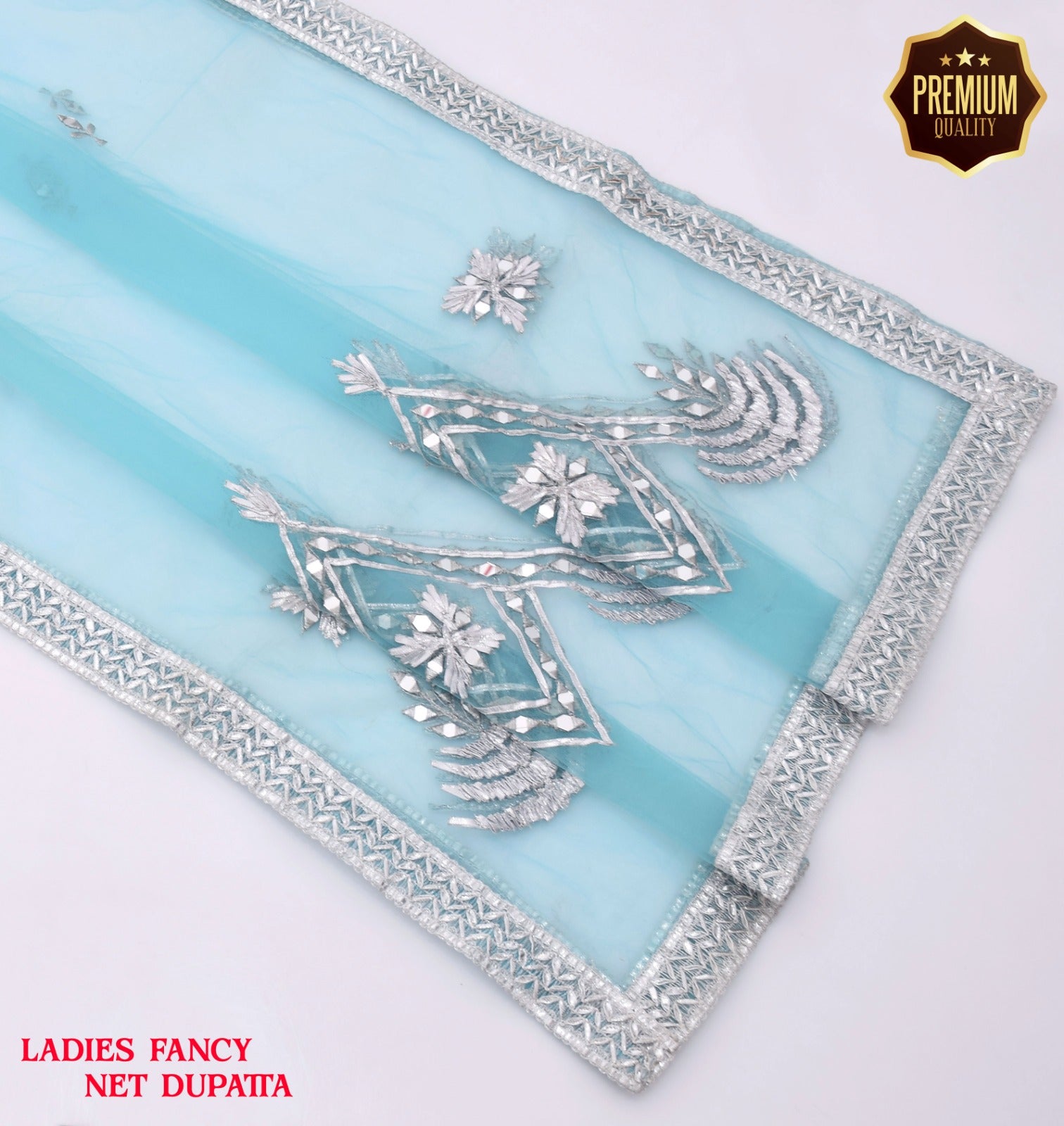 Net Fancy Wedding & Formal Dupatta Collection | Embroidered & Sheesha Work | Ready to Wear