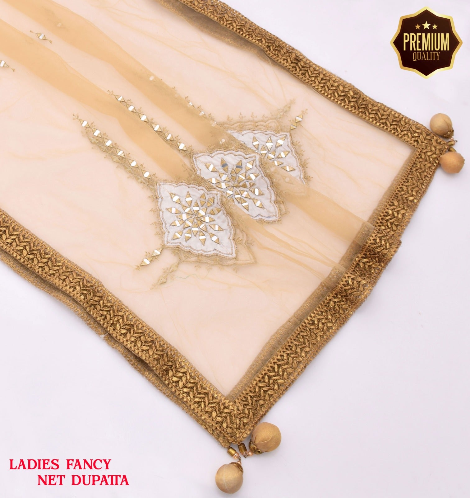 Net Fancy Wedding & Formal Dupatta Collection | Embroidered & Sheesha Work | Ready to Wear