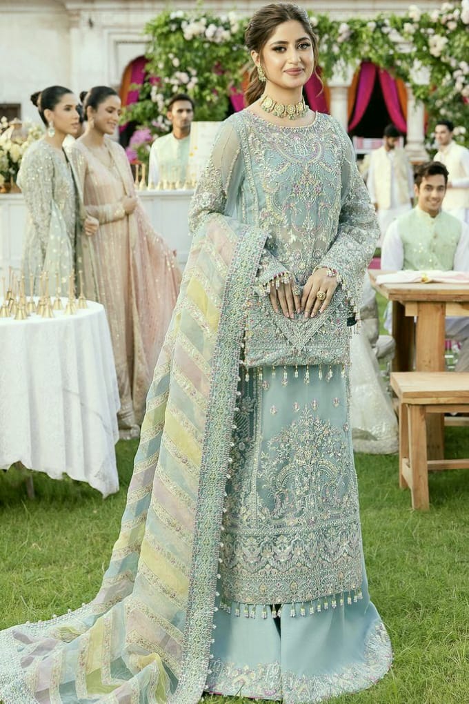 Kanwal Malik Organza Embroidered Moti Work Luxury Unstitched 3PC Suit – Noor-e-Libaas