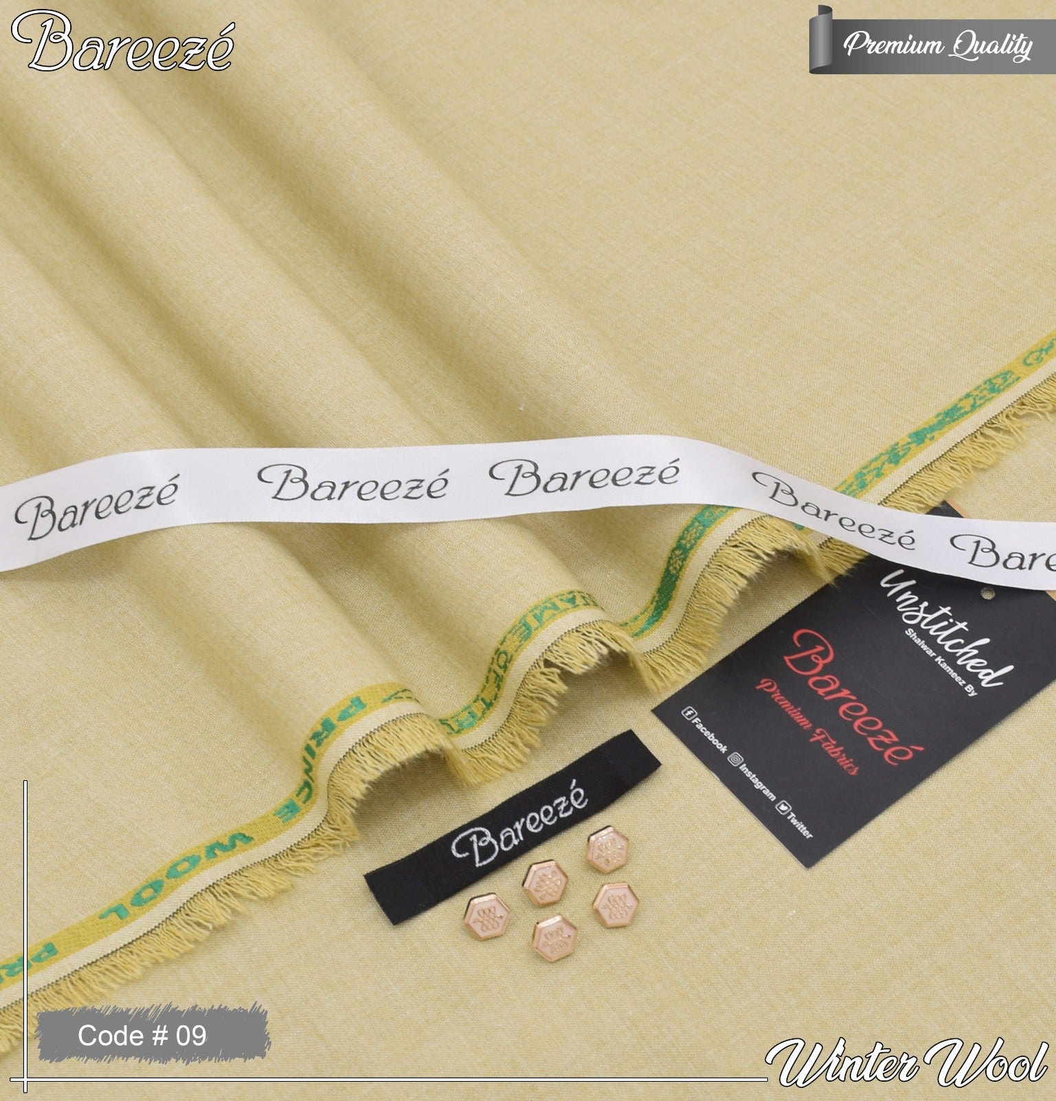 Noor-e-Libaas | BAREEZE Men's Luxury Winter Wool Shirt