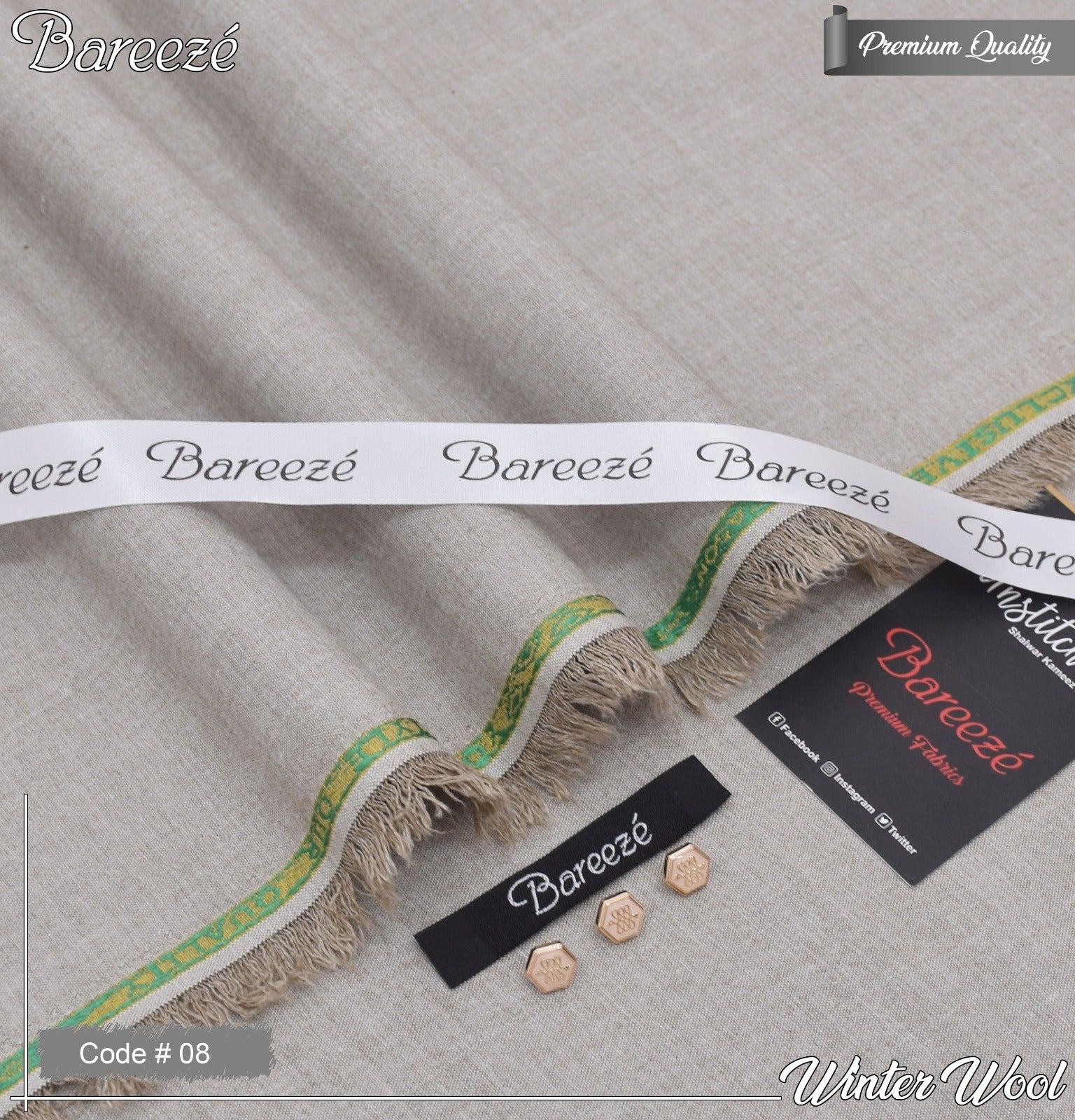 Noor-e-Libaas | BAREEZE Men's Luxury Winter Wool Shirt