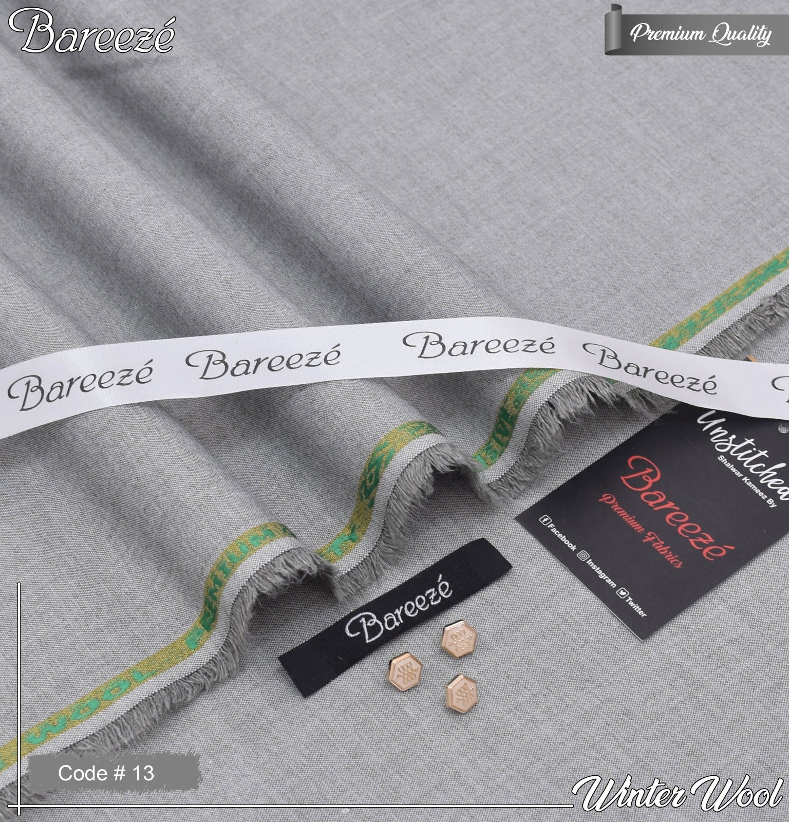 Noor-e-Libaas | BAREEZE Men's Luxury Winter Wool Shirt