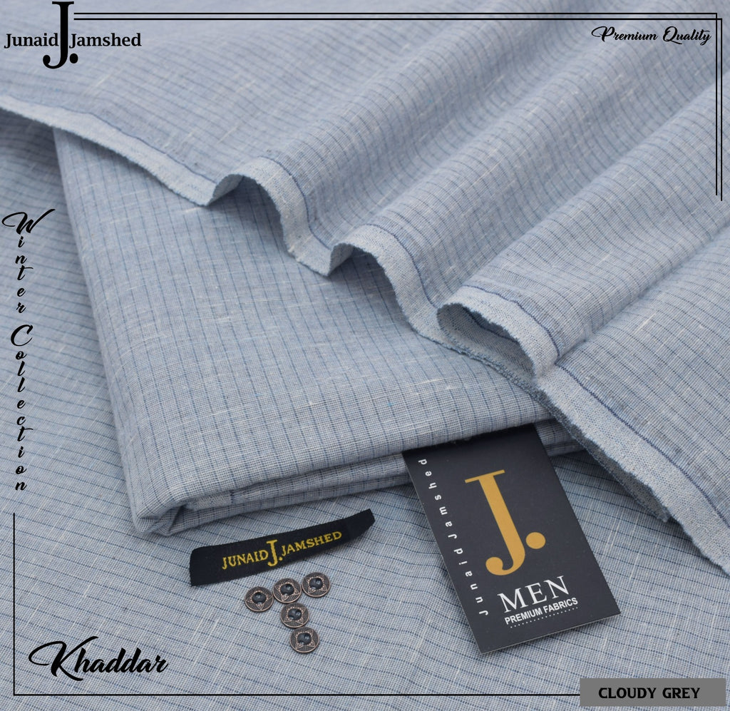 Noor-e-Libaas | JUNAID JAMSHAID Men's Luxury Khaddar Shirt | Fabric Cutting: 7 meters