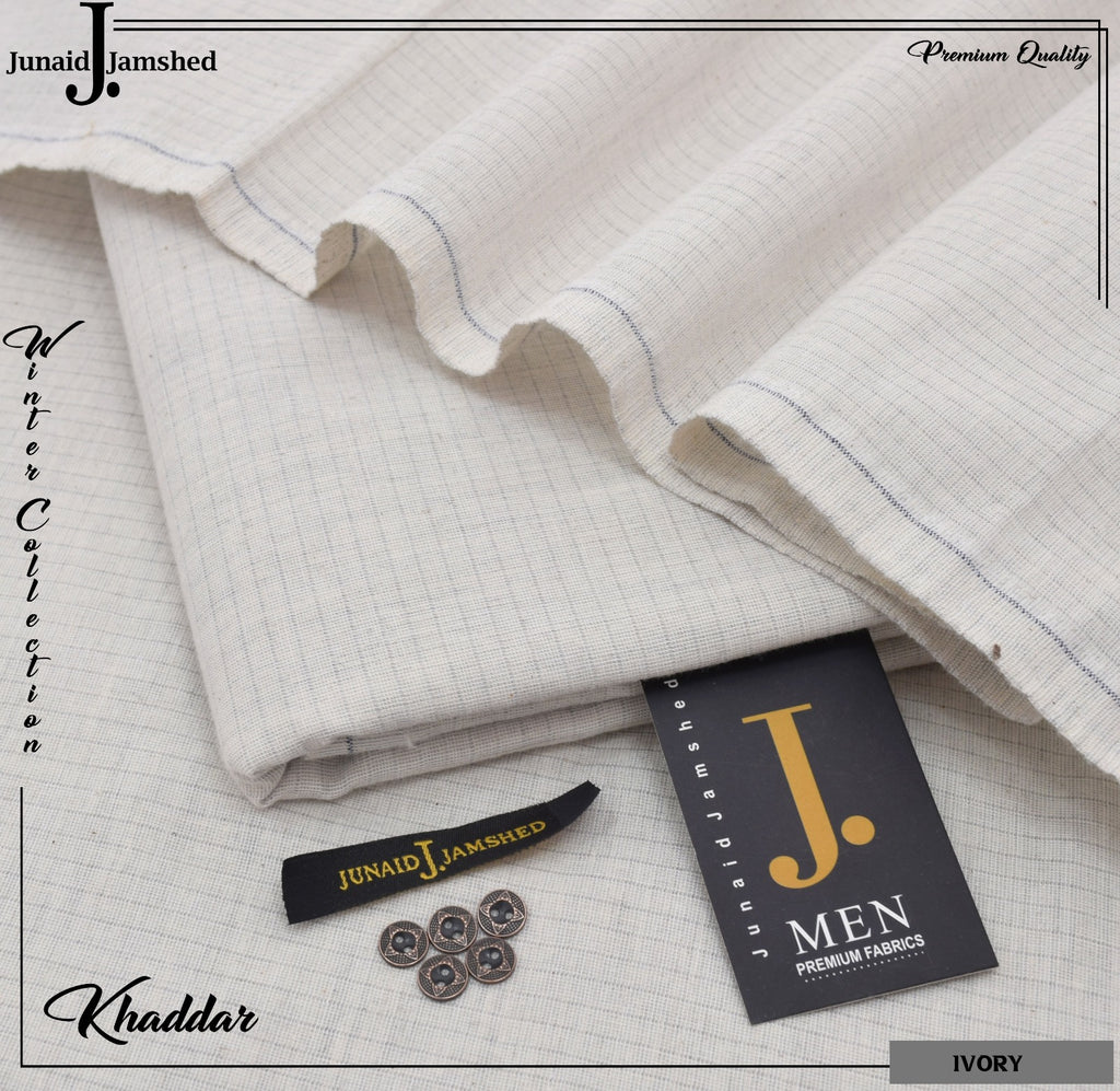 Noor-e-Libaas | JUNAID JAMSHAID Men's Luxury Khaddar Shirt | Fabric Cutting: 7 meters