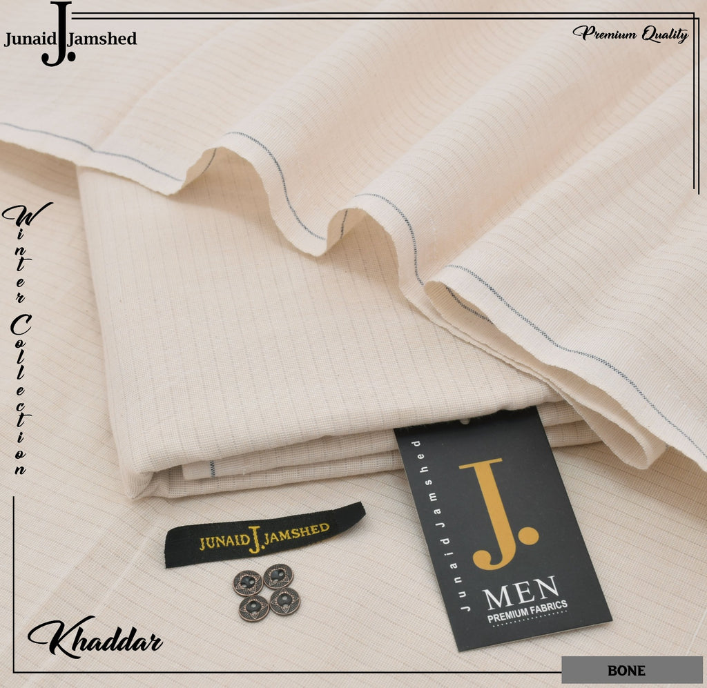Noor-e-Libaas | JUNAID JAMSHAID Men's Luxury Khaddar Shirt | Fabric Cutting: 7 meters