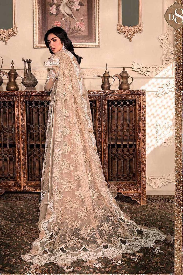 Maria.B Organza Embroidered & Moti Work Sequence Unstitched 3PC Suit – Noor-e-Libaas