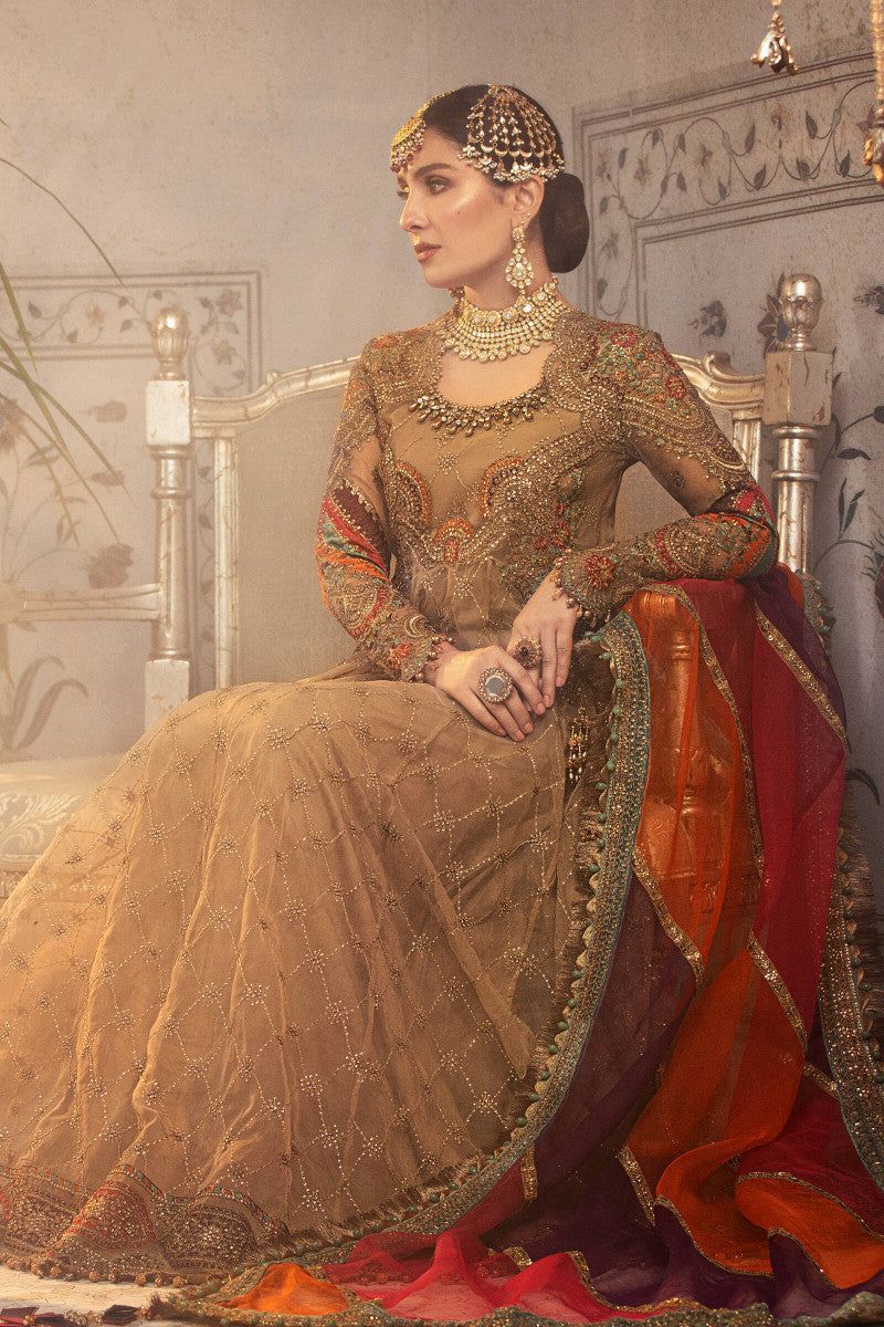 Maria.B Organza Embroidered Handwork Luxury Unstitched Maxi 3PC Suit – Noor-e-Libaas