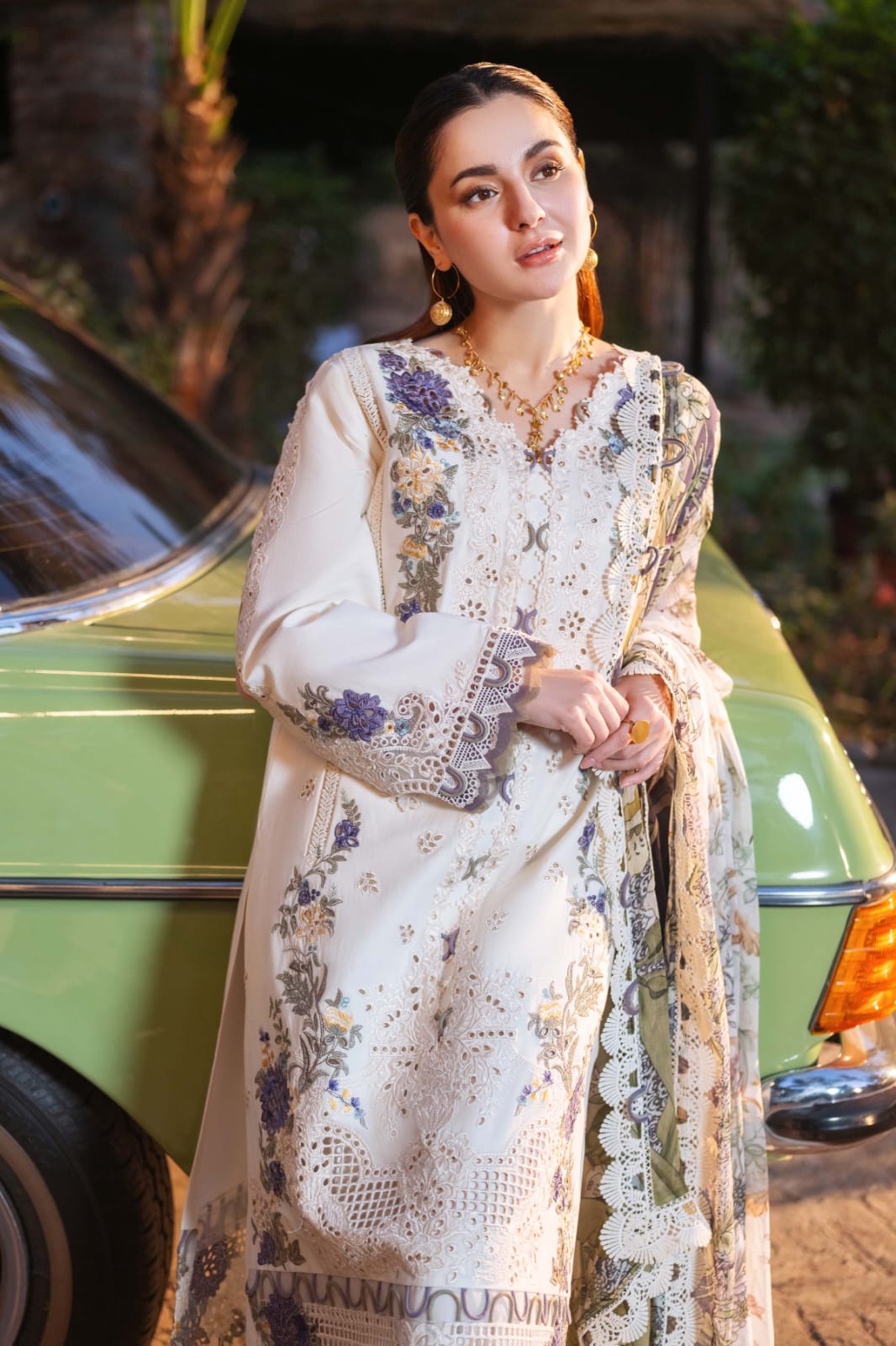 Jade Luxury Embroidered Dhanak 3-Piece Suit with Soft Wool Shawl – Winter 2025