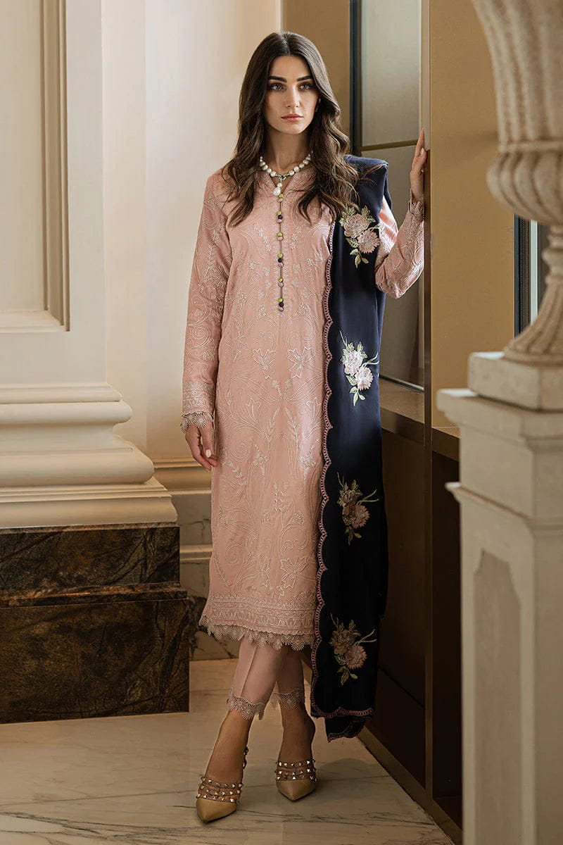 Agha Noor Luxury Embroidered Dhanak 3-Piece Suit – Winter Collection 2025