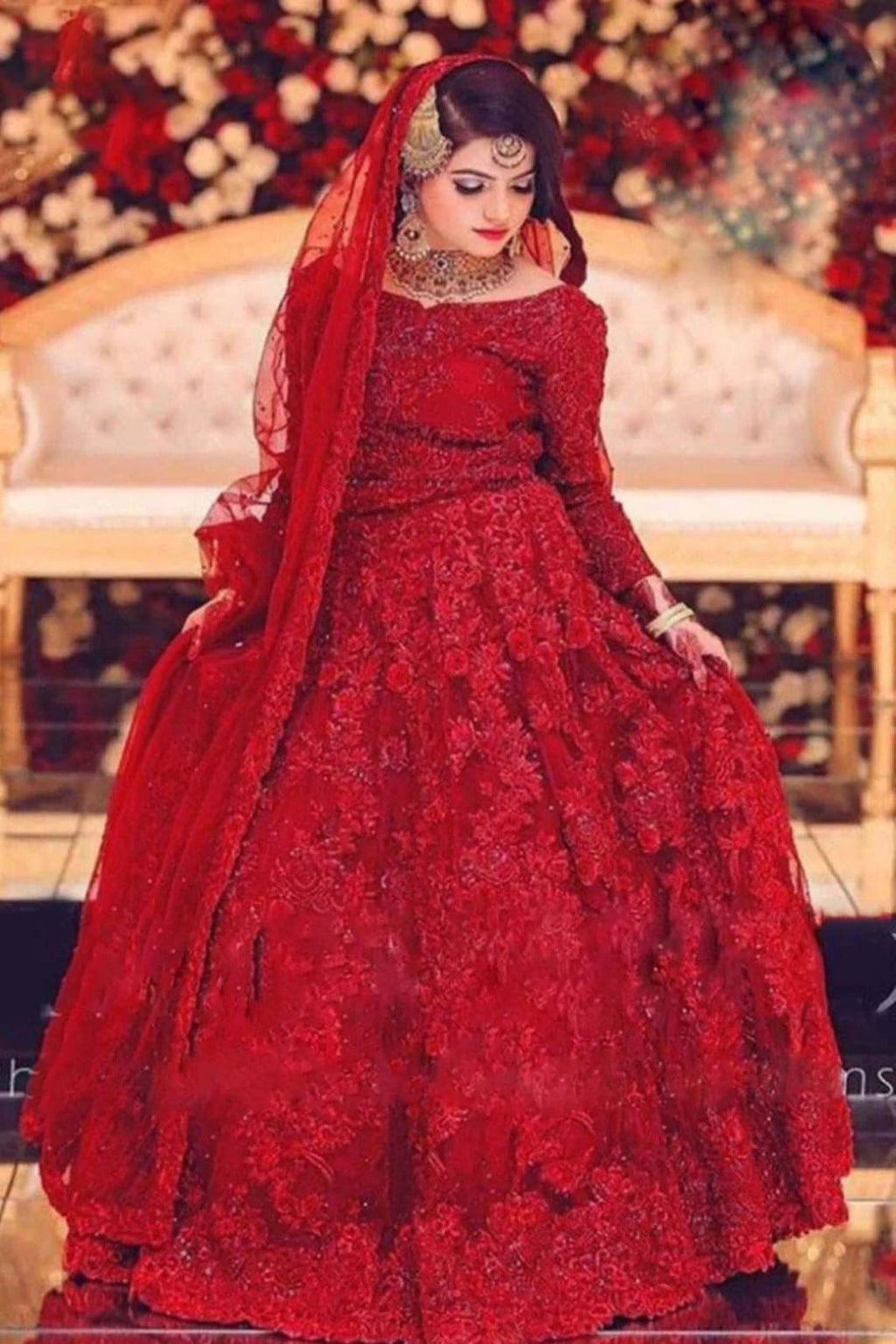 Embroidered Unstitched MARYUM & MARIA Net Embroidered Hand Maxi 3PC