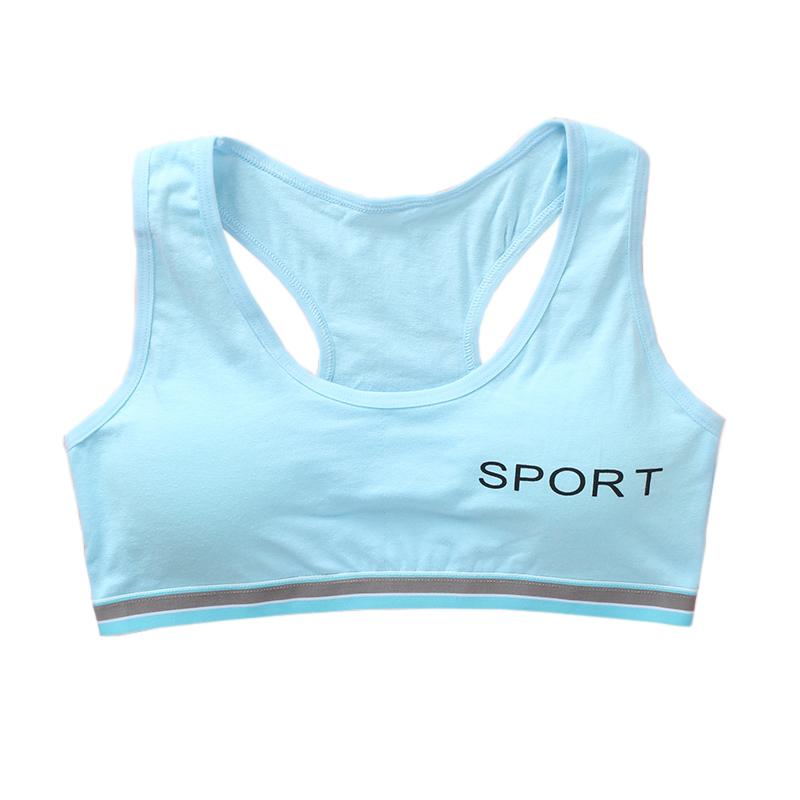 Essential Girls Sports Bra – Camisole Style Wireless Training Bra (Free Size)