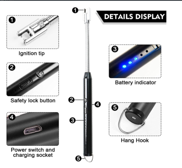 Lighter With USB Charging - ARC - Gas Lighter