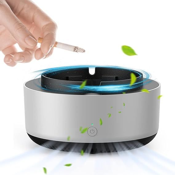 Ashtray with Air Purifier | Portable Smokeless Car & Home Ashtray