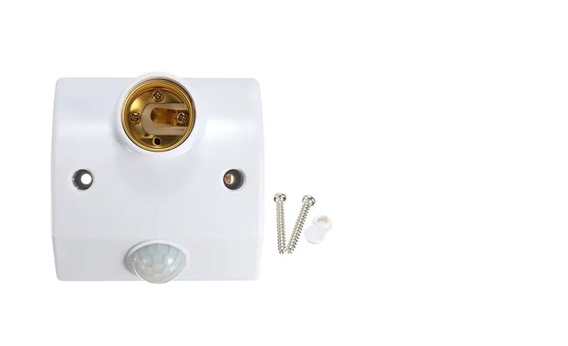 PIR Motion Sensor Bulb Holder | Automatic Infrared Lamp Base Socket
