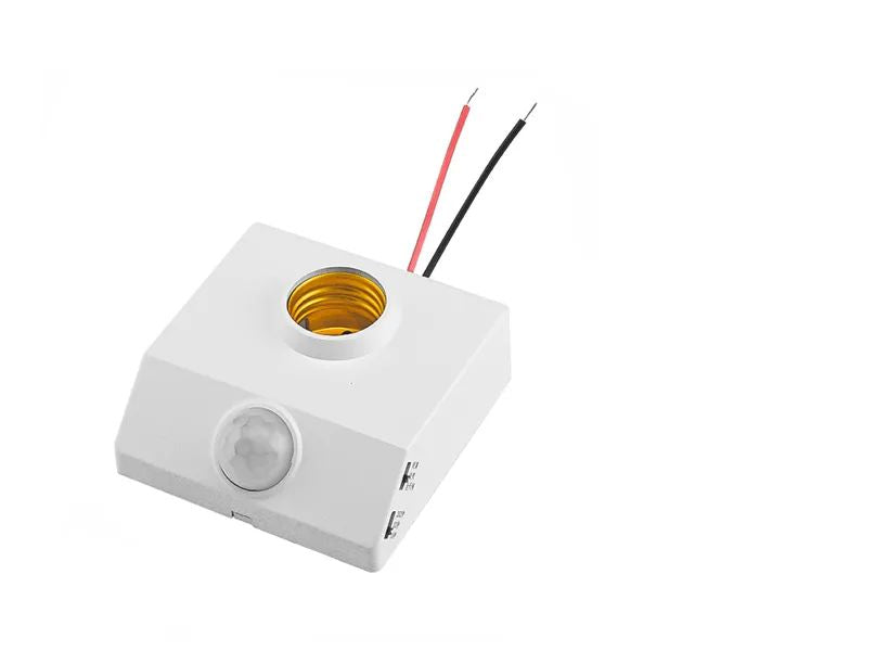 PIR Motion Sensor Bulb Holder | Automatic Infrared Lamp Base Socket