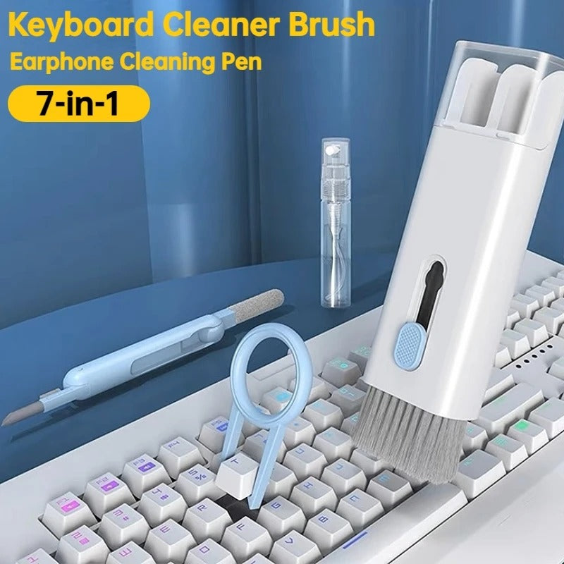 7 In 1 Computer Keyboard Cleaner Brush Kit Earphone Cleaning Pen For Headset Keyboard Cleaning Tools Cleaner Key-cap Puller