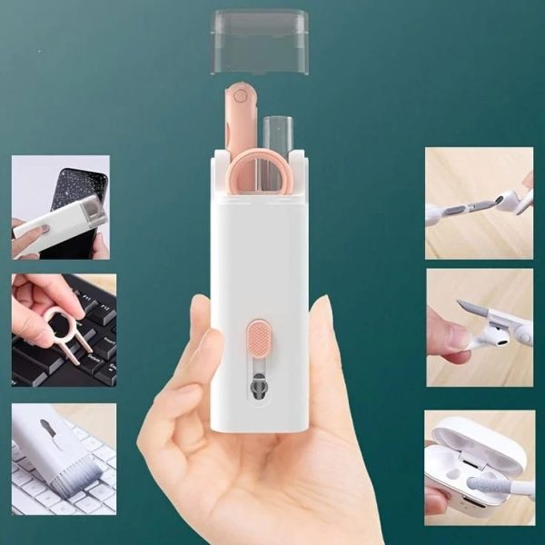 7 In 1 Computer Keyboard Cleaner Brush Kit Earphone Cleaning Pen For Headset Keyboard Cleaning Tools Cleaner Key-cap Puller