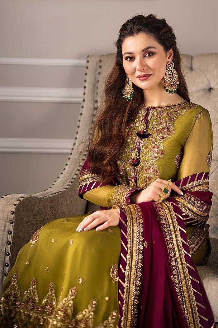 Chiffon Embroidered Luxury Unstitched 3PC – Pakistani Formal Wear