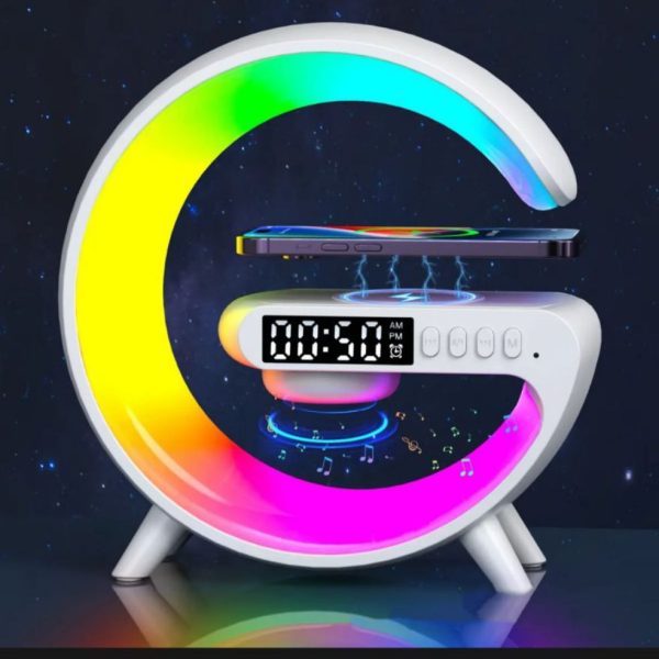 Digital Alarm Clock Wireless Charger I Multi-functional lamp