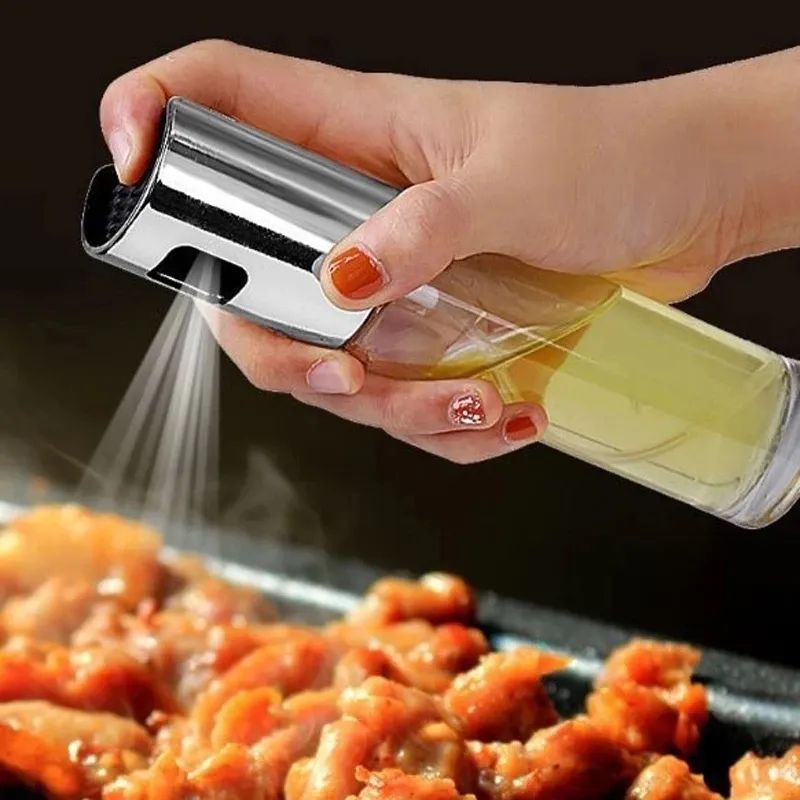 Olive Oil Sprayer Bottle | Push Type Leak-Proof Pump Dispenser