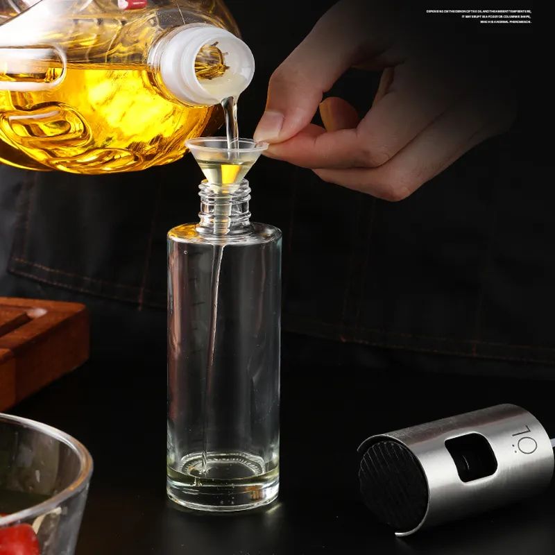 Olive Oil Sprayer Bottle | Push Type Leak-Proof Pump Dispenser