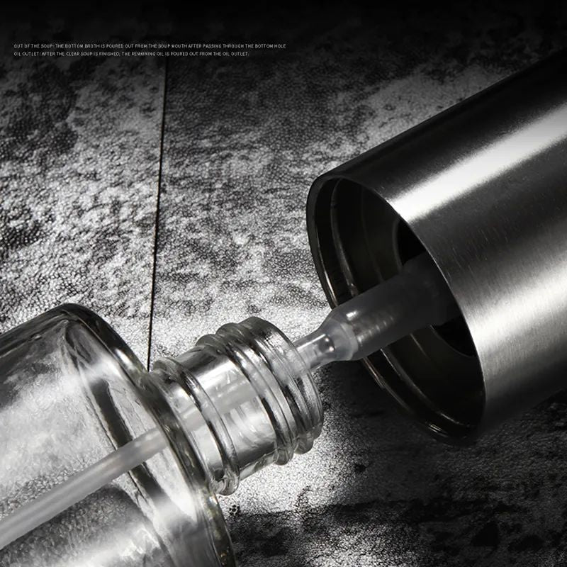Olive Oil Sprayer Bottle | Push Type Leak-Proof Pump Dispenser