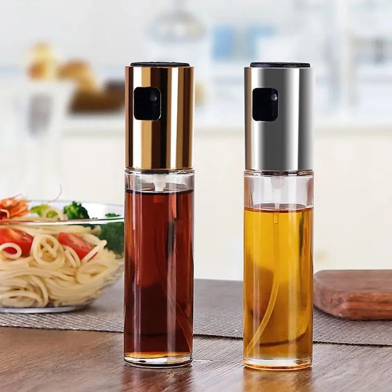 Olive Oil Sprayer Bottle | Push Type Leak-Proof Pump Dispenser