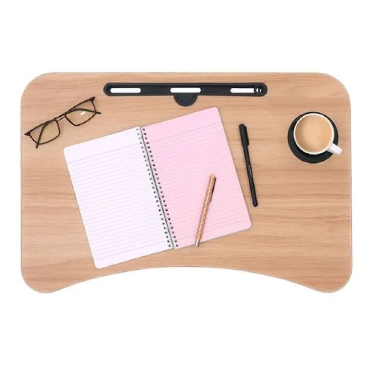 Foldable Laptop Table | Portable Bed & Study Desk with Cup Holder