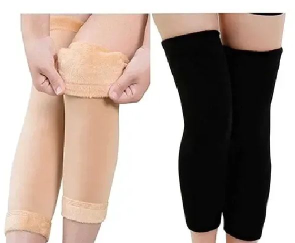 Winter Plush Compression Socks & Knee Pads | Warm, Non-Slip Support