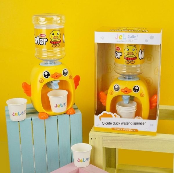 Mini Duck Water Dispenser Toy Drinking Fountain