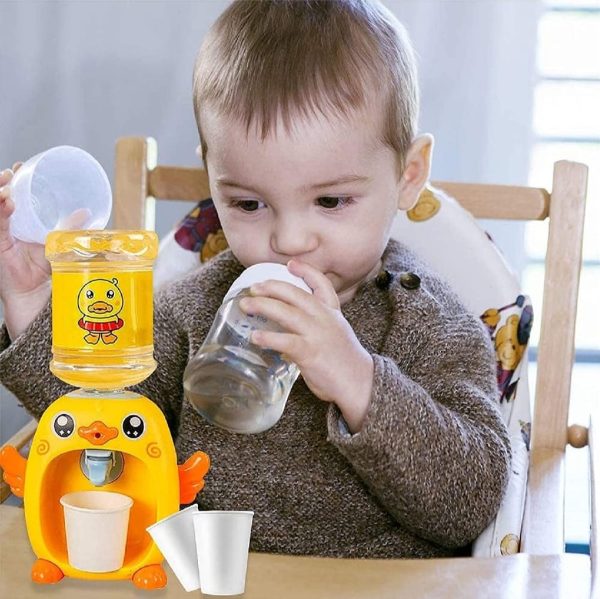 Mini Duck Water Dispenser Toy Drinking Fountain