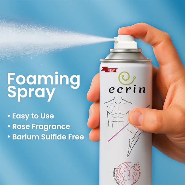 Ecrin Hair Removal Foaming Spray – Advance Formula with Refreshing Fragrance (200ml)