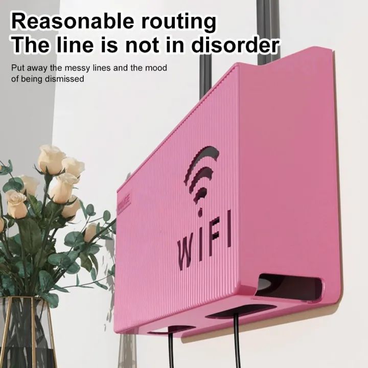 Router Storage Box | Wall-Mounted WiFi Organizer & Cable Management