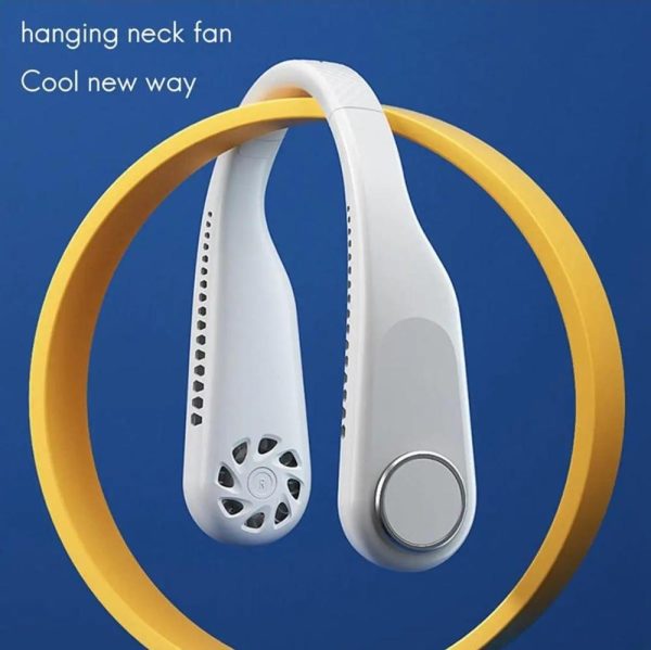Portable Blade-less Neck Fan – Fold able, Hands-free Cooling For Travel & Sports