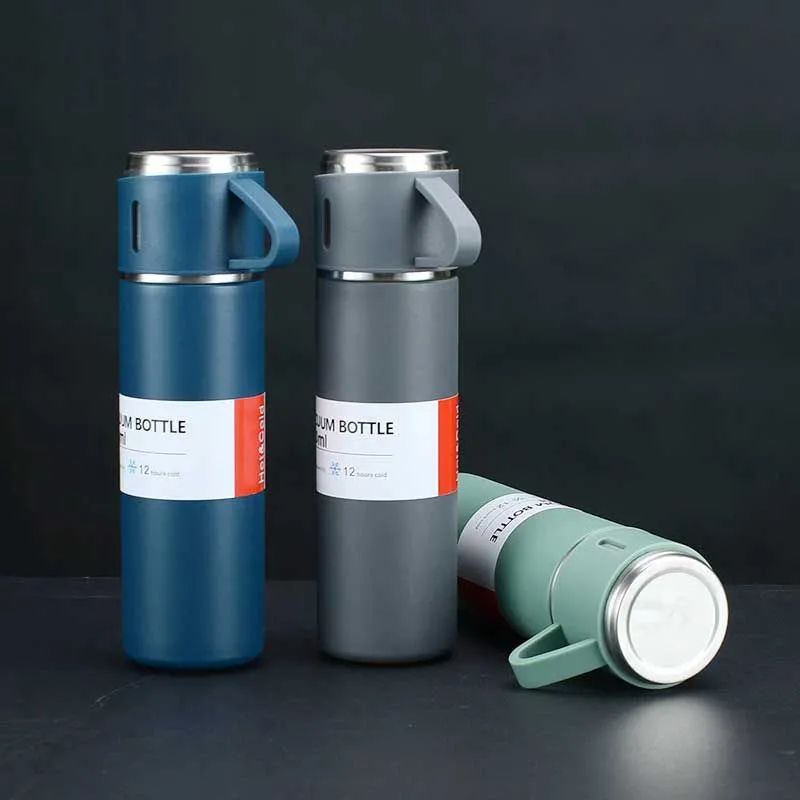 Vacuum Flask Set 500ml | 12-Hour Hot & Cool | 304 Steel Body