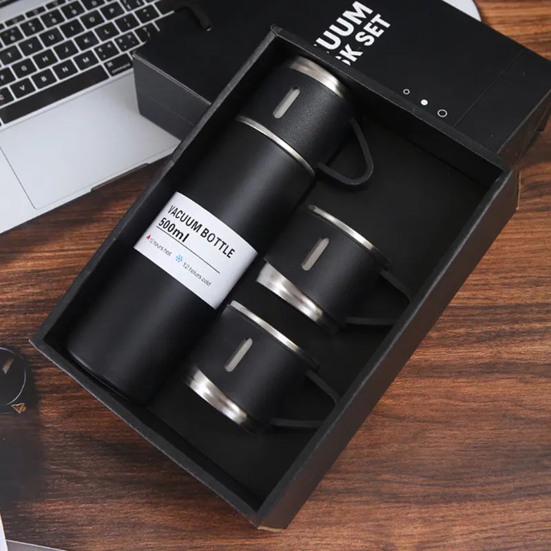 Vacuum Flask Set 500ml | 12-Hour Hot & Cool | 304 Steel Body